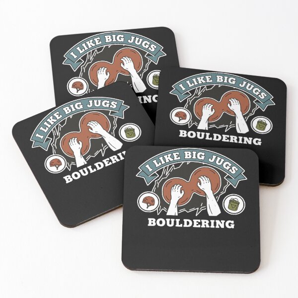 Item preview, I Like Big Jugs Bouldering Rock Climbing designed and sold by LuminOrb.