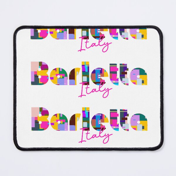 Item preview, Barletta, Italy, Vibrant Abstract City Typography Art designed and sold by Wanderful-roads.
