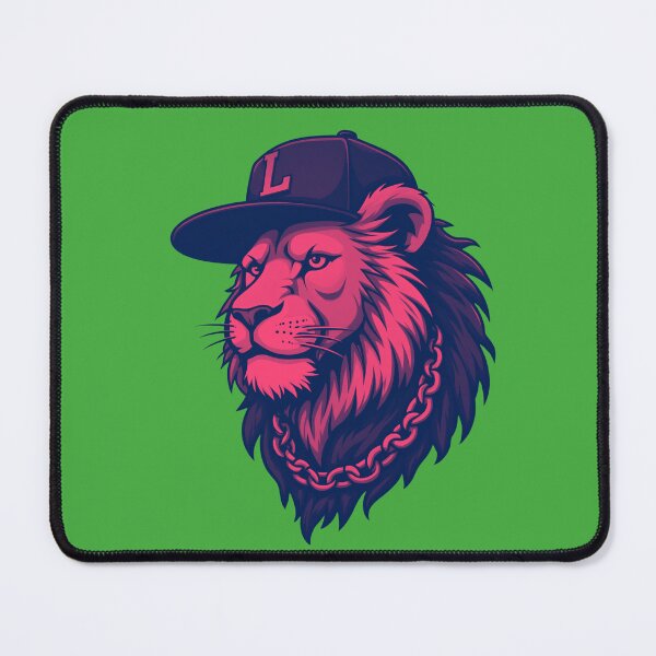Item preview, A STREET LION WITH A HAT RED designed and sold by infinitearte.