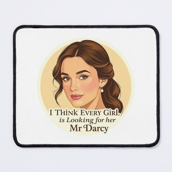 Item preview, Keira Knightley Mister Darcy quote designed and sold by JackFreestone.