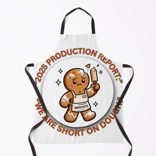 Item preview, We Are Short on Dough — Funny Gingerbread Christmas Office Meme designed and sold by MskynextDigitalstudio.