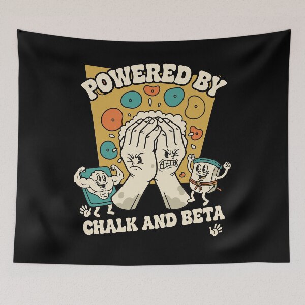 Item preview, Powered By Chalk And Beta Rock Climbing designed and sold by LuminOrb.