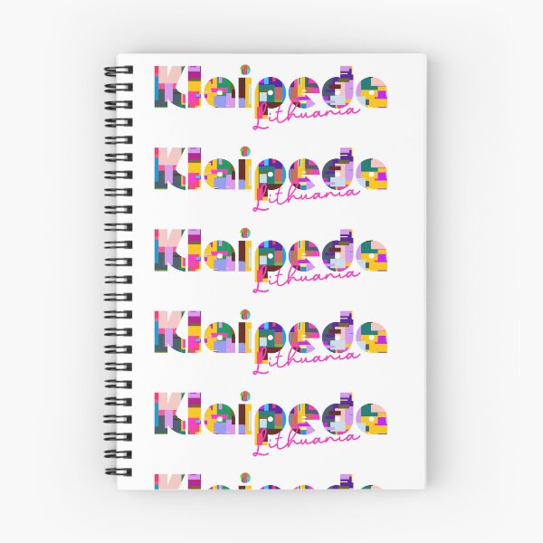 Item preview, Klaipėda, Lithuania, Vibrant Abstract City Typography Art designed and sold by Wanderful-roads.