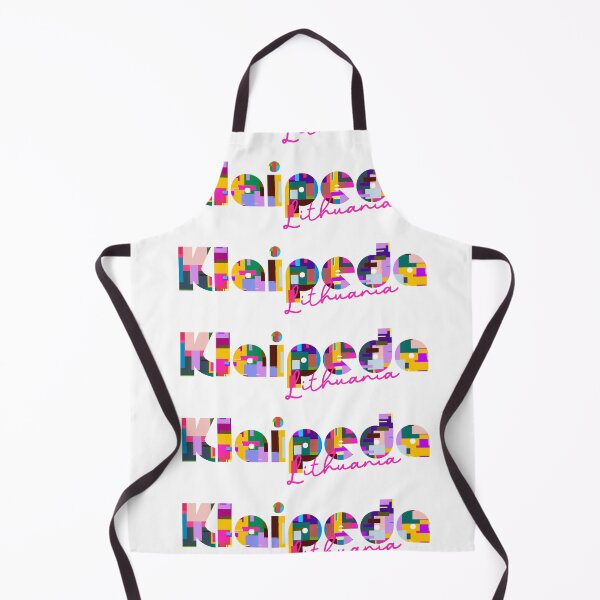 Item preview, Klaipėda, Lithuania, Vibrant Abstract City Typography Art designed and sold by Wanderful-roads.