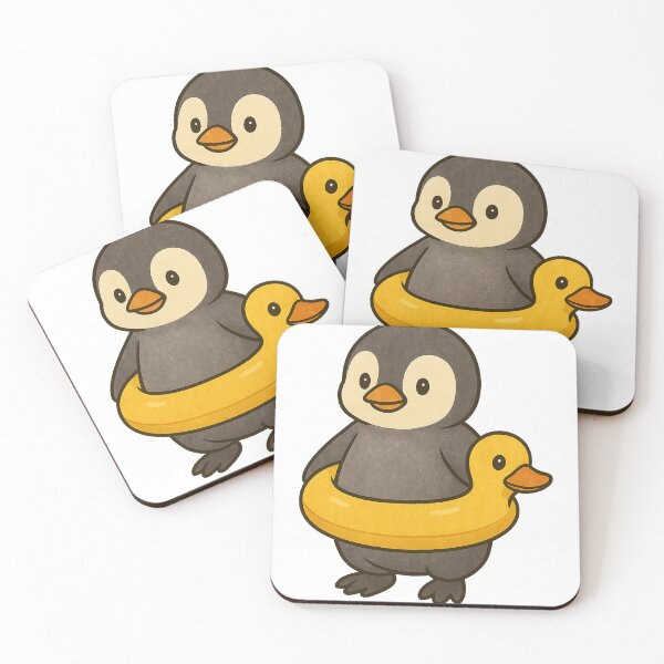 Item preview, Penguin in a rubber ring designed and sold by halibutgoatramb.