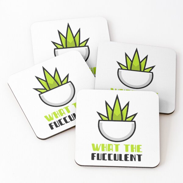 Item preview, What The Fucculent Plant Pun designed and sold by ZenDoodle.