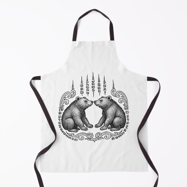 Item preview, Twin Bear Yantra – Sacred Double Guardian Protection designed and sold by Sksticker991.