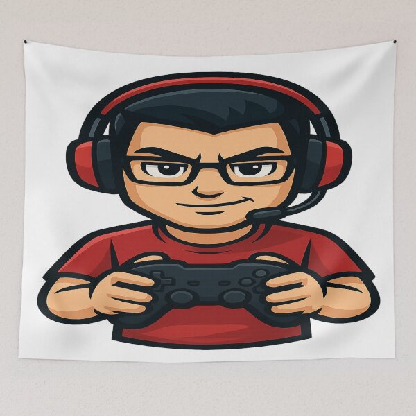 Item preview, "Cool Gaming Mascot Logo | Esports Chibi Character | Streamer Avatar | Gamer Hoodie & T-Shirt Design" designed and sold by TrendMixDesigns.