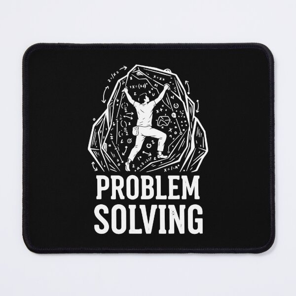 Item preview, Problem Solving Climbing Rock Bouldering Design designed and sold by LuminOrb.