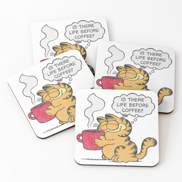 Item preview, Garfield Is There Life Before Coffee Funny Quote designed and sold by jehllutkes.