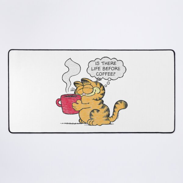 Item preview, Garfield Is There Life Before Coffee Funny Quote designed and sold by jehllutkes.