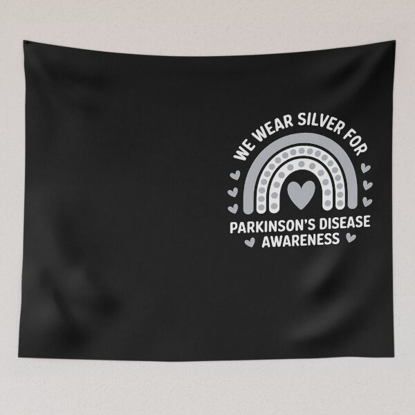Item preview, We Wear Silver Rainbow Parkinson's Disease Awareness designed and sold by Hofersofer.