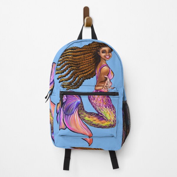 Item preview, Mermaid with Afro Hair African American woman Art designed and sold by Artonmytee.