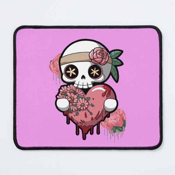 Item preview, Cute Skull Flower Heart Valentine designed and sold by WeranovDesign.