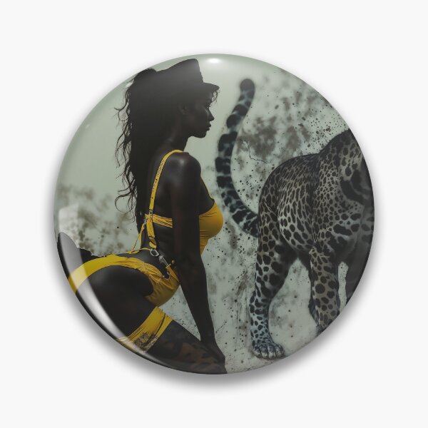 Item preview, Woman in Yellow with Leopard Mural designed and sold by DavidePoggio.