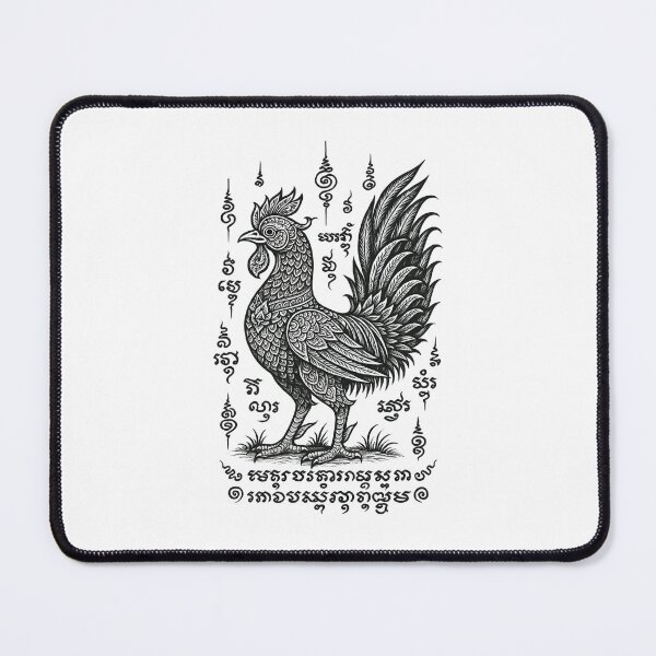 Item preview, Sacred Rooster Yantra – Majestic Thai Protective Design designed and sold by Sksticker991.