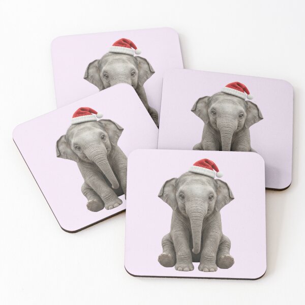 Item preview, Sitting Baby Elephant – Christmas Elephant designed and sold by DAGHO.