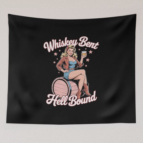 Item preview, Cowgirl Whiskey Bent & Hell Bound Western designed and sold by VasilisLamArt.