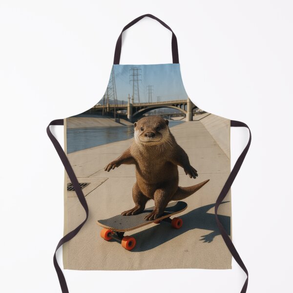 Item preview, Skateboarding Otter designed and sold by Tridentulus.