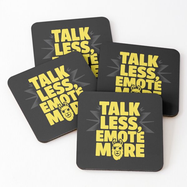 Item preview, Talk Less Emote More Llama Meme Lightning Bold Humor Design designed and sold by SplashTastic.
