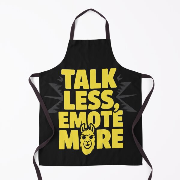 Item preview, Talk Less Emote More Llama Meme Lightning Bold Humor Design designed and sold by SplashTastic.