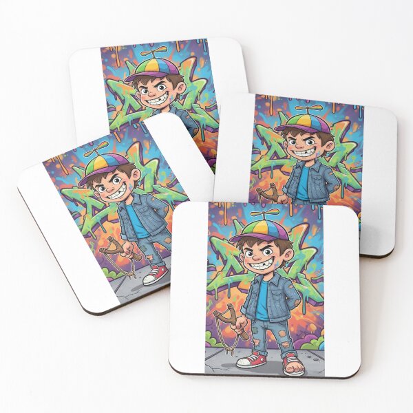 Item preview, Graffiti Grin – The Playful Street Rebel designed and sold by LoganDzign.