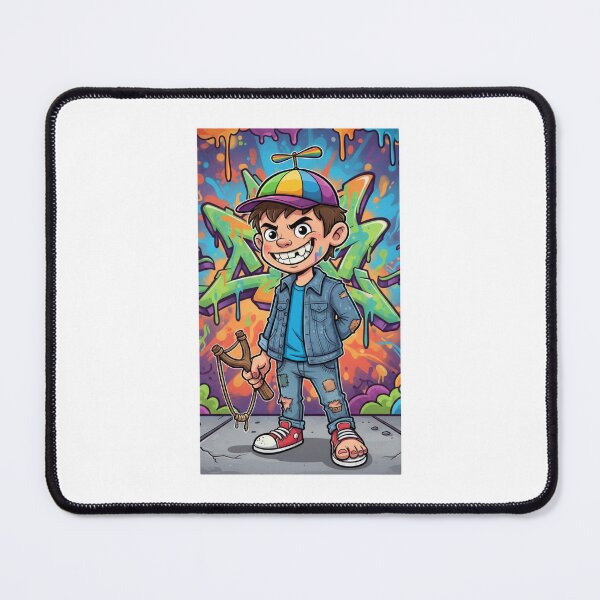 Item preview, Graffiti Grin – The Playful Street Rebel designed and sold by LoganDzign.