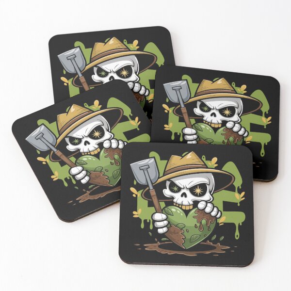 Item preview, Gardening Skull Growing Heart Plant designed and sold by WeranovDesign.