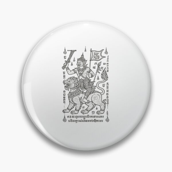 Item preview, Sacred Warrior Riding Singha – Thai Yantra Guardian Artwork designed and sold by Sksticker991.