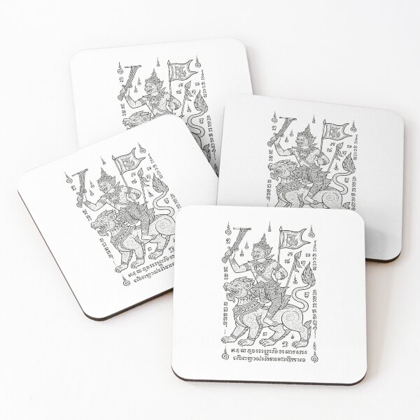 Item preview, Sacred Warrior Riding Singha – Thai Yantra Guardian Artwork designed and sold by Sksticker991.