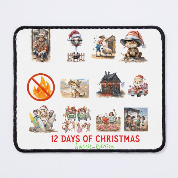 Item preview, The 12 Days of Aussie Christmas T-Shirt - Colin Buchanan Funny Holiday Gift designed and sold by ArtisticDesignsbyLinda.