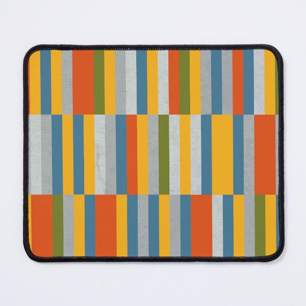Item preview, Nature Geometry - Modern Stripes in Orange Olive Gray designed and sold by Petra Lang.