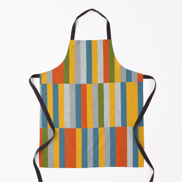 Item preview, Nature Geometry - Modern Stripes in Orange Olive Gray designed and sold by Petra Lang.