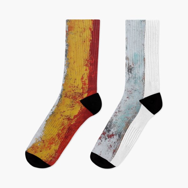 Item preview, abstract vertical strips in red, yellow, and white designed and sold by lautir.
