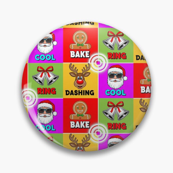 Item preview, Christmas Pop Art Bake Ring Dashing Cool designed and sold by graphicnew.
