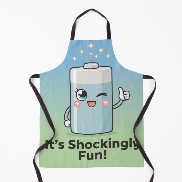 Item preview, Power Up the Fun! – Kawaii Battery Giving a Shockingly Fun High-Five designed and sold by HappySproutArt.