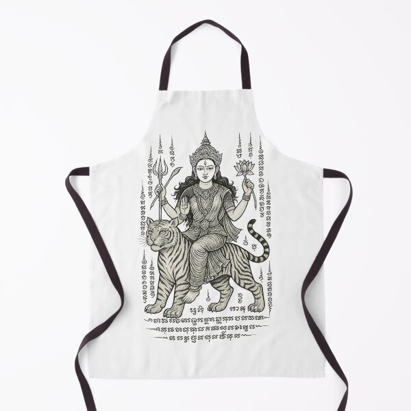 Item preview, Durga on Sacred Tiger Yantra – Divine Power & Protection designed and sold by Sksticker991.
