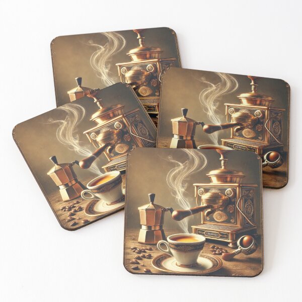 Item preview, Espresso Time – Italian coffee artistry in a retro-vintage look designed and sold by Eric Nagel.