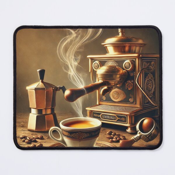 Item preview, Espresso Time – Italian coffee artistry in a retro-vintage look designed and sold by Eric Nagel.