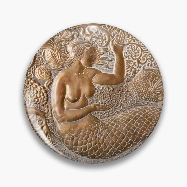 Item preview, Art Deco Mermaid – Underwater Magic in Brass / Swiss Artwork Photography designed and sold by Raphael Wolf.