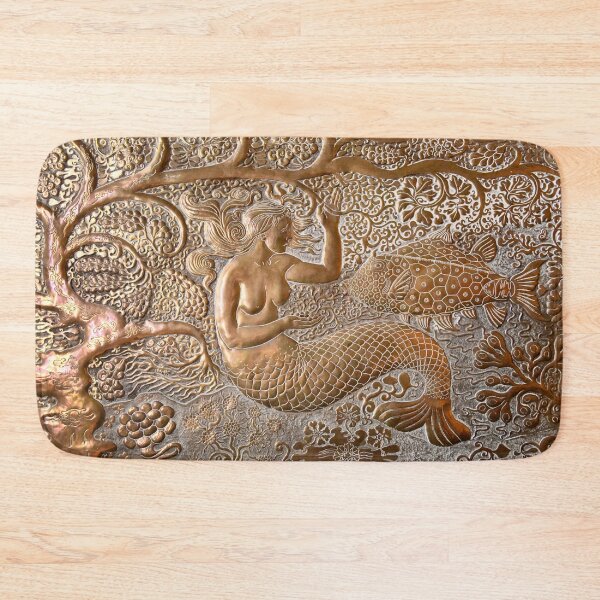 Item preview, Art Deco Mermaid – Underwater Magic in Brass / Swiss Artwork Photography designed and sold by Raphael Wolf.