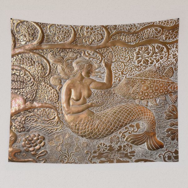 Item preview, Art Deco Mermaid – Underwater Magic in Brass / Swiss Artwork Photography designed and sold by Raphael Wolf.