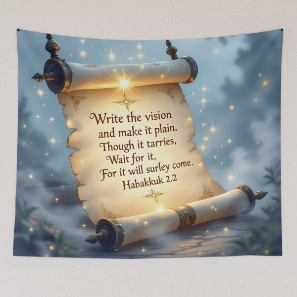 Item preview, Habakkuk2:2 Inspirational quote designed and sold by Magixa.