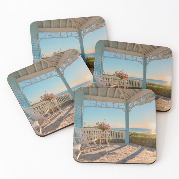Item preview, Light Blue Beach Cottage with Ocean Horizon Garden designed and sold by BlareBlare.
