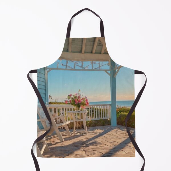 Item preview, Light Blue Beach Cottage with Ocean Horizon Garden designed and sold by BlareBlare.