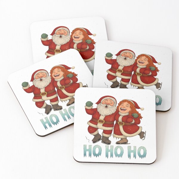 Item preview, Ho Ho Ho! Ice Skating Christmas Duo designed and sold by MiracleDesignsTR.
