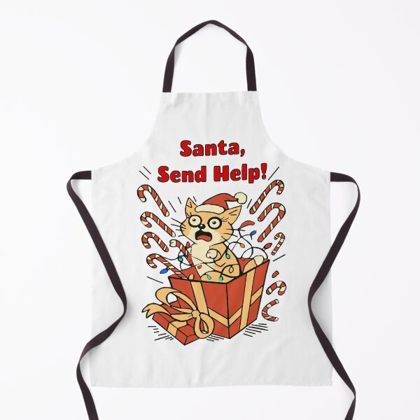 Item preview, “Santa, Send Help!”- A cat in a gift box from Felia designed and sold by Felia001.