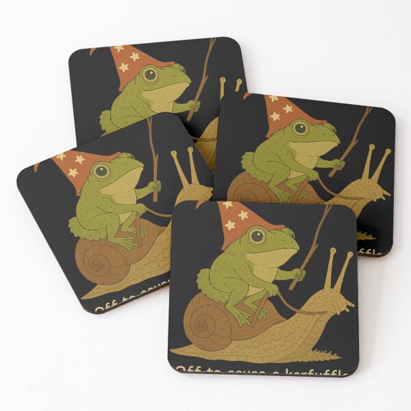 Item preview, Wizard Frog Riding Snail “Off to Cause a Kerfuffle” designed and sold by haitrieuic96.