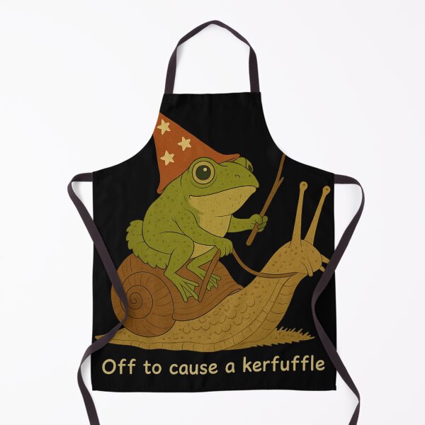 Item preview, Wizard Frog Riding Snail “Off to Cause a Kerfuffle” designed and sold by haitrieuic96.