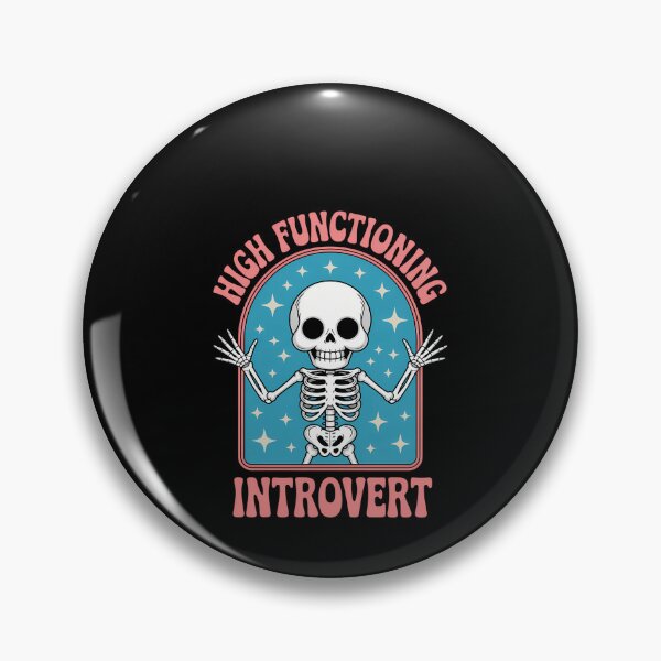 Item preview, Introvert Humor Funny Sarcastic Anxiety Skeleton designed and sold by SyncSusscess.